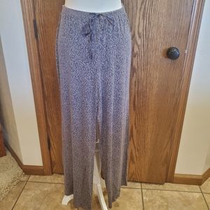 Midnight Carole Hochman Pajama Bottoms - Black & Grey Print - Size L